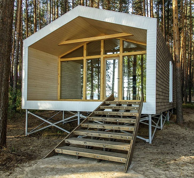 Сваи под каркасный дом в Наволоках