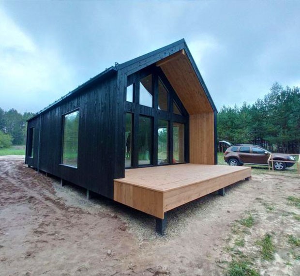 Монтаж винтовых свай для дома 6х9 в Наволоках